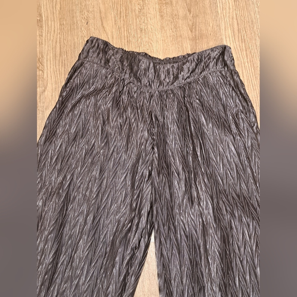 Free People Native Youth Crinkle Plisse Pants & Top Set Misses Size Medium - Picture 12 of 16